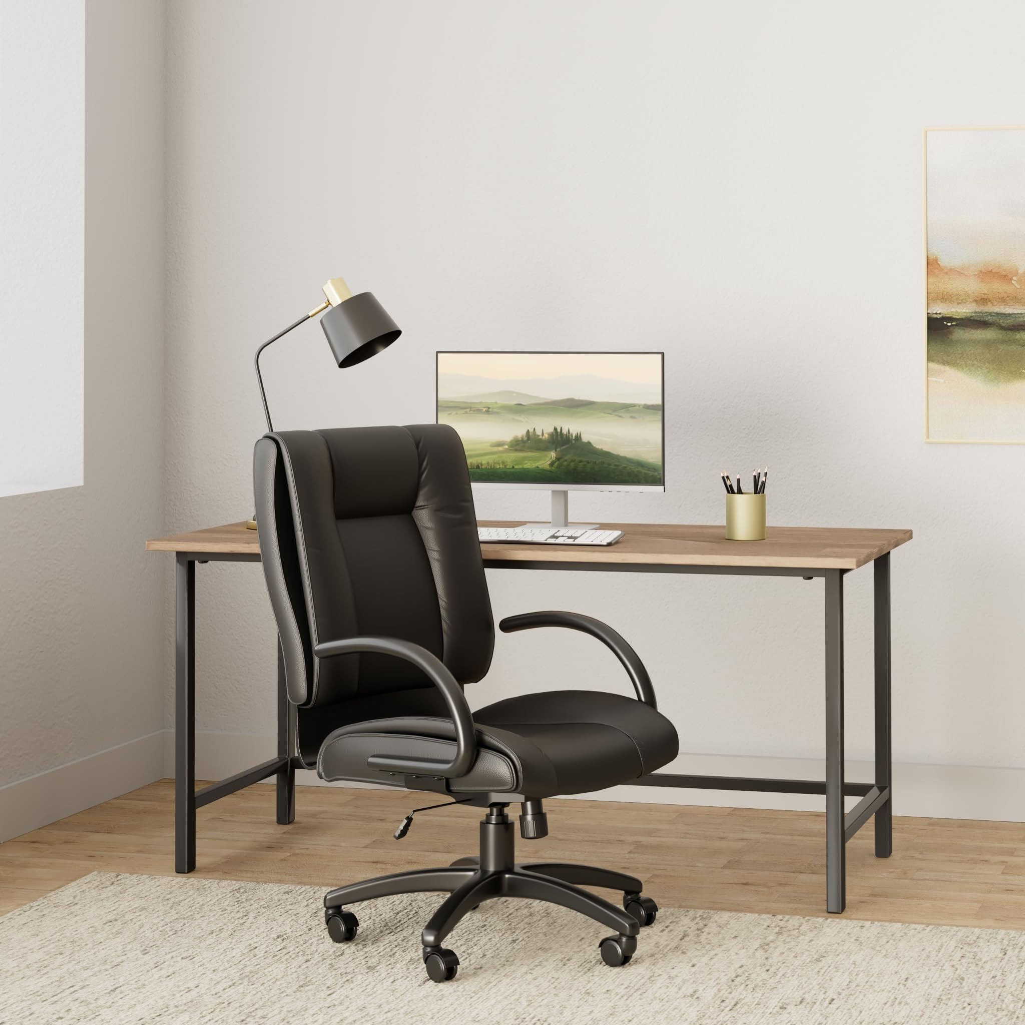 Amazon.com: Offices To Go Global Luxhide Exec High-Back Chair